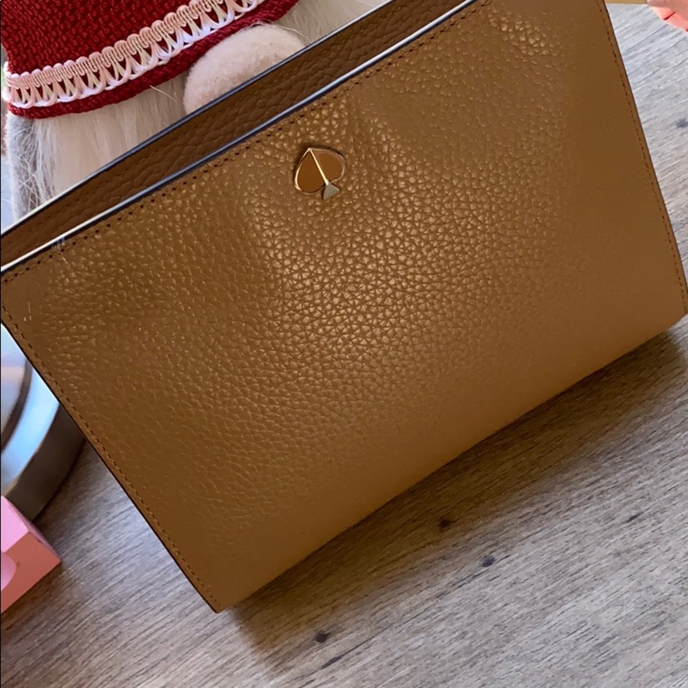 Camel Kate Spade Wristlet